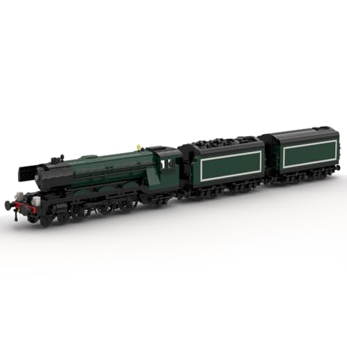 BlocteckToy Zug Bausteine Set, Klasse A4 Dampflokomotive Bauklötze MOC Set, Kompatibel mit Großen Marken, MOC-99054 (1766 Teile) von BlocteckToy