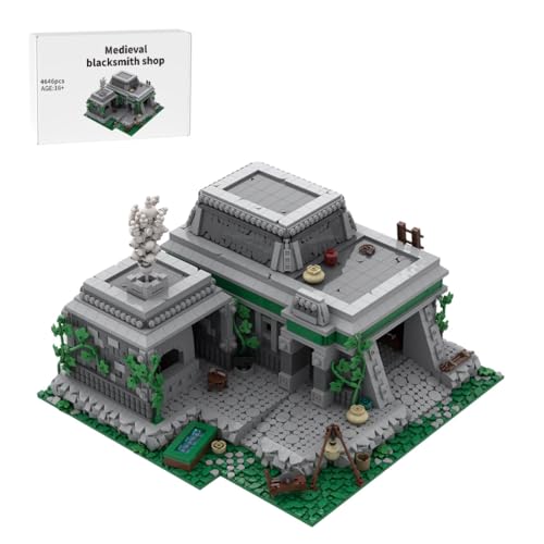 Mittelalterliche MOC, 4646 Teile Vintage Schmiedewerkstatt Klemmbausteine Haus Set, Sammlermodell Geschenk für Erwachsene, MOC-216388 Mittelalterliche MOC, 4646 Teile Vintage Schmiedewerkstatt Klemmbausteine Haus Set, Sammlermodell Geschenk für Erwachsene, MOC-216388 von BlocteckToy