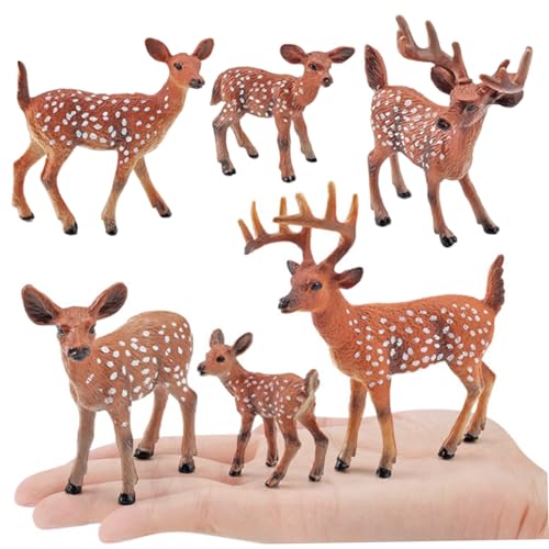 Blogiiup Waldtiere, Waldtiere Figuren, 6pcs realistische Kunststofftierfiguren, Lernung von Bildungsminiaturtieren für Wissenschaftsprojekte, Waldtierdekorationen Blogiiup Waldtiere, Waldtiere Figuren, 6pcs realistische Kunststofftierfiguren, Lernung von Bildungsminiaturtieren für Wissenschaftsprojekte, Waldtierdekorationen von Blogiiup