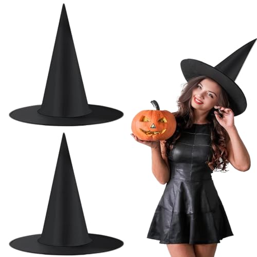 Blogiiup Zaubererhut, Halloween Hexenhut 2PCS Schwarze Hexenhut für Erwachsene Frauen Halloween Kostüm Zauberer Hüte Hexenhüte für Veranda -Hofgarten, Schwarzer Hexenhut Blogiiup Zaubererhut, Halloween Hexenhut 2PCS Schwarze Hexenhut für Erwachsene Frauen Halloween Kostüm Zauberer Hüte Hexenhüte für Veranda -Hofgarten, Schwarzer Hexenhut von Blogiiup