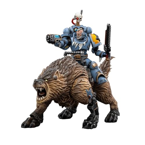 Bloomage Joytoy Tech - Joytoy Warhammer 40,000 - Space Wolves Thunderwolf Cavalry Bjane 1/18 Figure (Net) von JoyToy
