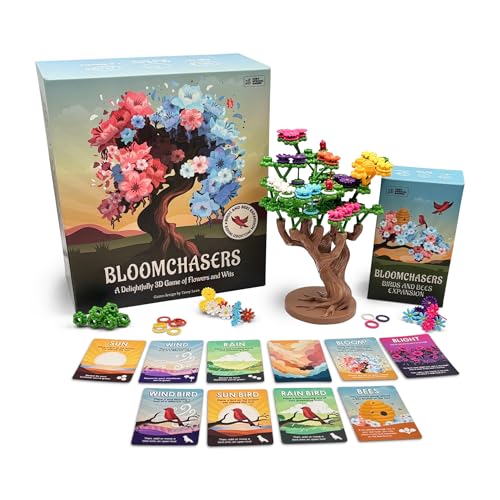 Bloomchasers 3D Flower Stacking Tree Building Board Game for Families and Adults Light Strategy, Beautiful, Fun & Competitiv, Base Game + Expansion, 1-6 Players, Age 12+ Bloomchasers 3D Flower Stacking Tree Building Board Game for Families and Adults Light Strategy, Beautiful, Fun & Competitiv, Base Game + Expansion, 1-6 Players, Age 12+ von Bloomchasers