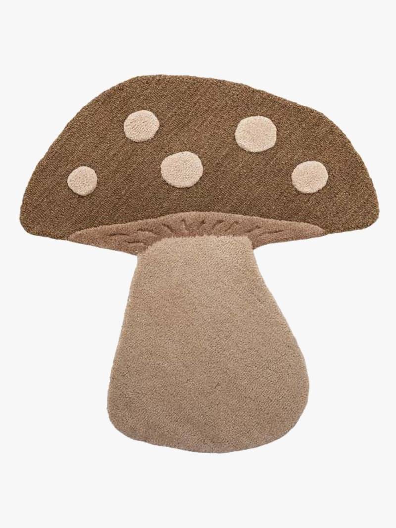 Bloomingville MINI Mushroom Teppich 90 x 85 cm, Braun Bloomingville MINI Mushroom Teppich 90 x 85 cm, Braun von Bloomingville