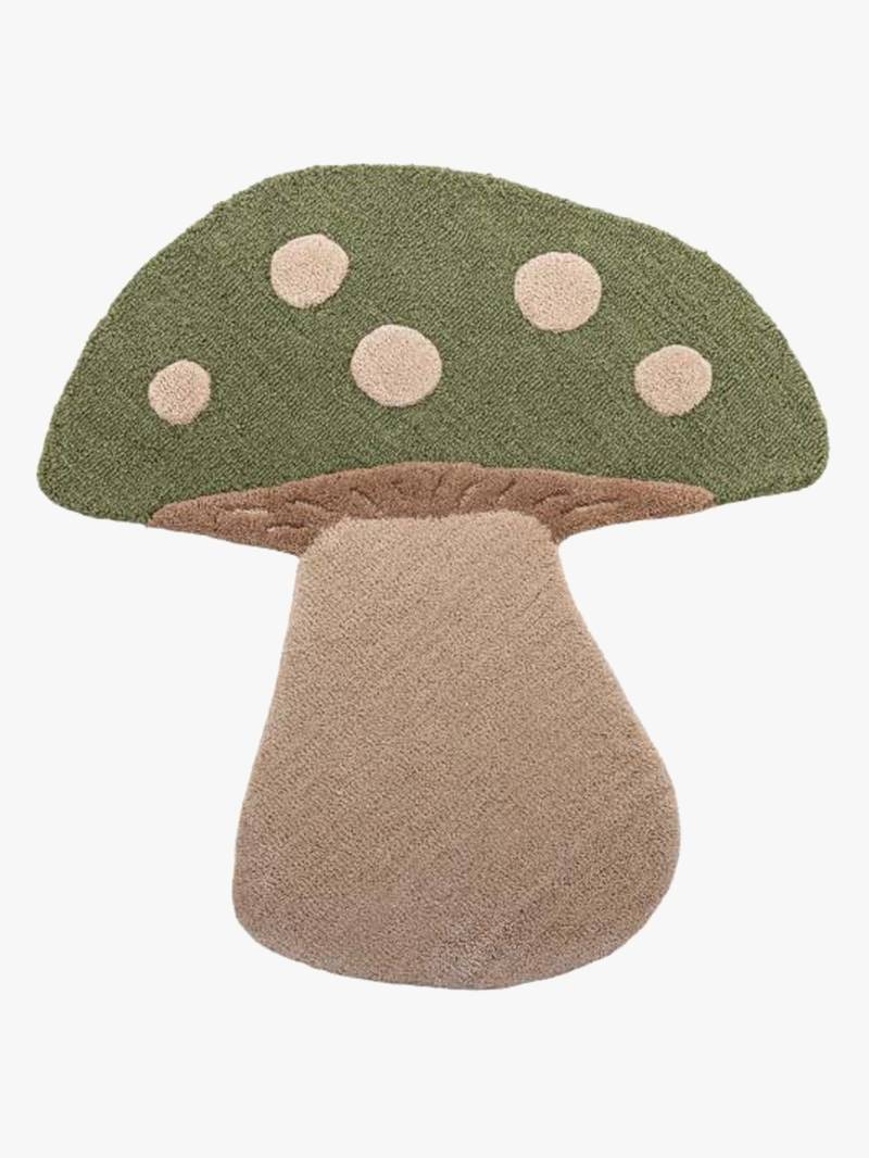 Bloomingville MINI Mushroom Teppich 90 x 85 cm, Grün Bloomingville MINI Mushroom Teppich 90 x 85 cm, Grün von Bloomingville
