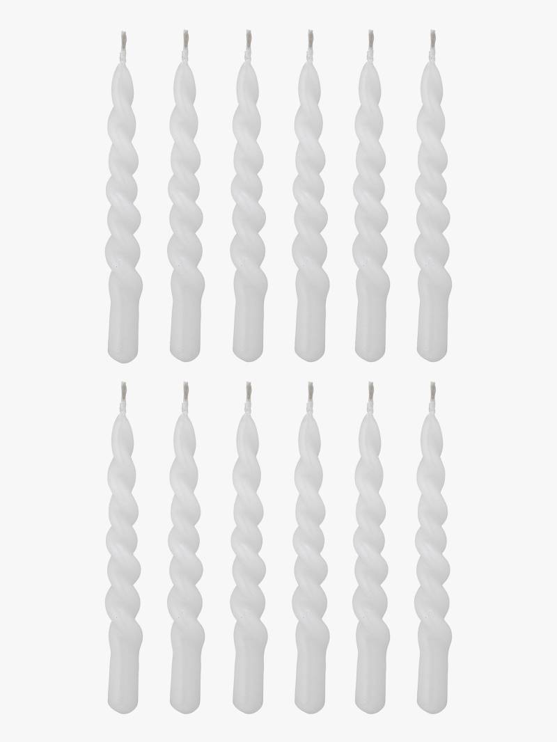 Bloomingville Twist Kerze Paraffin, Weiß von Bloomingville