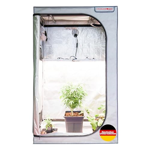 Bloomstar by Crescience Growzelt Box RM 110x60x180 cm – Kompaktes Indoor-Zelt mit 1680D Gewebe, reflektierendem Mylar, stabilem Metallrahmen, ideal für Homegrow & Hydrokultur von Bloomstar