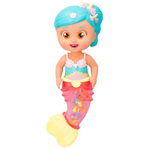Bloopies Shimmer Mermaids Alice – Sammlerstück Bad- und Wasserspielzeug Eine Meerjungfrau, die Wasser spritzt und Blasen Macht! Geschenk Spielzeug für Mädchen und Jungen ab 18 Monaten von Bloopies