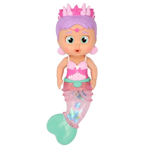 BLOOPIES Shimmer Mermaids Harper Bade- und Wasserspielzeug zum Sammeln Eine Meerjungfrau, die Wasser spritzt und Blasen Macht! Geschenkspielzeug für Mädchen und Jungen ab 18 Monaten von Bloopies