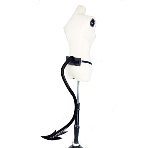 Blooshow Demen Teufel Schwanz Cosplay Requisiten Nette Liebe Herz Dämon Schwanz (Schwarz) von Blooshow