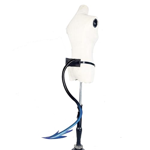 Blooshow Demen Teufel Schwanz Cosplay Requisiten Nette Liebe Herz Dämon Schwanz (Schwarz Blau) von Blooshow