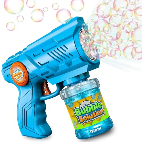 Blubbel Seifenblasenpistole, LED Seifenblasenmaschine, 100ml Seifenblasenflüssigkeit Tank, Seifenblasen Pistole, Blasen Kanone, Luftblasen Bazooka Bubble Gun, Geschenke für Kinder, Hochzeit Blubbel Seifenblasenpistole, LED Seifenblasenmaschine, 100ml Seifenblasenflüssigkeit Tank, Seifenblasen Pistole, Blasen Kanone, Luftblasen Bazooka Bubble Gun, Geschenke für Kinder, Hochzeit von Blubbel