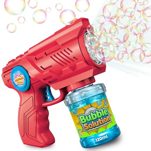 Blubbel Seifenblasenpistole, LED Seifenblasenmaschine, 100ml Seifenblasenflüssigkeit Tank, Seifenblasen Pistole, Blasen Kanone, Luftblasen Bazooka Bubble Gun, Geschenke für Kinder, Hochzeit Blubbel Seifenblasenpistole, LED Seifenblasenmaschine, 100ml Seifenblasenflüssigkeit Tank, Seifenblasen Pistole, Blasen Kanone, Luftblasen Bazooka Bubble Gun, Geschenke für Kinder, Hochzeit von Blubbel