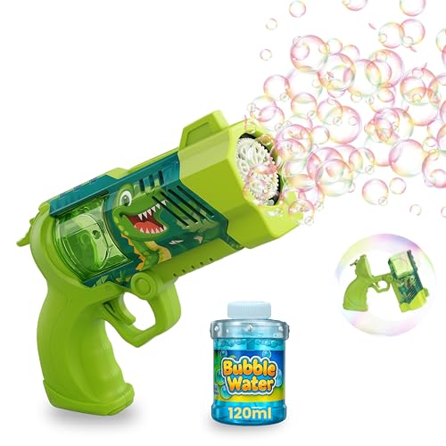 Blubbel Seifenblasenpistole, LED Seifenblasenmaschine, 90ml Seifenblasenflüssigkeit Tank, Seifenblasen Pistole, Blasen Kanone, Luftblasen Bazooka Bubble Gun, Geschenke für Kinder, Hochzeit von Blubbel