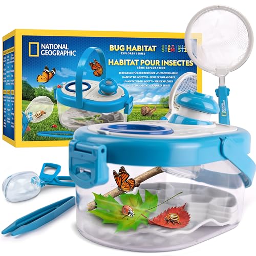 Blue Marble NATIONAL Geographic Insektenfänger-Set für Kinder – Insektenfang-Set mit Netz, Beobachtungsbox mit Vergrößerung, Pinzette & mehr Blue Marble NATIONAL Geographic Insektenfänger-Set für Kinder – Insektenfang-Set mit Netz, Beobachtungsbox mit Vergrößerung, Pinzette & mehr von Blue Marble