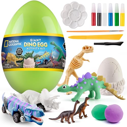 Blue Marble National Geographic Riesiges Dinosaurier-Ei-Aktivitätsset, über 15 Dino-Aktivitäten, Rückziehautos, Tonmodelle, Dino-Grab-Set, Aufkleber und Lernanleitung (evtl. nicht in deutscher Sprache Blue Marble National Geographic Riesiges Dinosaurier-Ei-Aktivitätsset, über 15 Dino-Aktivitäten, Rückziehautos, Tonmodelle, Dino-Grab-Set, Aufkleber und Lernanleitung (evtl. nicht in deutscher Sprache von Blue Marble