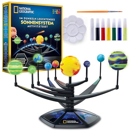 NATIONAL Geographic Leuchtendes 3D-Sonnensystem Modellbausatz für Kinder – Baue & Bemale EIN Planetensystem mit beweglichen Armen, Mint-Projekt für Kinder von 8-12 Jahren NATIONAL Geographic Leuchtendes 3D-Sonnensystem Modellbausatz für Kinder – Baue & Bemale EIN Planetensystem mit beweglichen Armen, Mint-Projekt für Kinder von 8-12 Jahren von Blue Marble