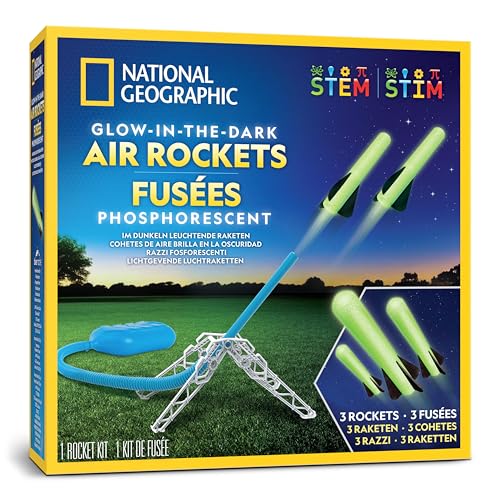 NATIONAL Geographic Luft-Raketenwerfer für Kinder – Starte leuchtende Raketen bis zu 3 m hoch, Outdoor-Spielzeug für Kinder von 8–12 Jahren, Glow-in-The-Dark Raketen-Set NATIONAL Geographic Luft-Raketenwerfer für Kinder – Starte leuchtende Raketen bis zu 3 m hoch, Outdoor-Spielzeug für Kinder von 8–12 Jahren, Glow-in-The-Dark Raketen-Set von Blue Marble