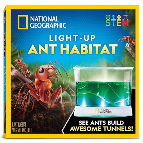 National Geographic Ameisenfarm Kit – beleuchtetes Ameisen-Terrarium mit integrierten Lupen, Tunnel-Starterwerkzeug und mehr, Ameisenfarmen für Kinder, Ameisenheim, Ameisenkolonie, Ameisenlebensraum, National Geographic Ameisenfarm Kit – beleuchtetes Ameisen-Terrarium mit integrierten Lupen, Tunnel-Starterwerkzeug und mehr, Ameisenfarmen für Kinder, Ameisenheim, Ameisenkolonie, Ameisenlebensraum, von Blue Marble