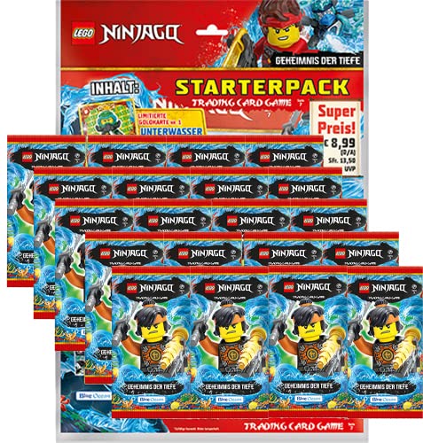 Blue Ocean Entertainment Lego Ninjago Serie 7 Trading Cards Geheimnisse der Tiefe - (Starterpack + 20x Booster) von Blue Ocean Entertainment