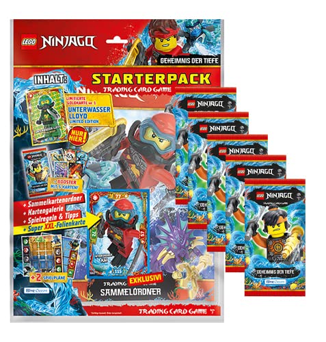 Blue Ocean Entertainment Lego Ninjago Serie 7 Trading Cards Geheimnisse der Tiefe - (Starterpack + 5X Booster) von Blue Ocean Entertainment