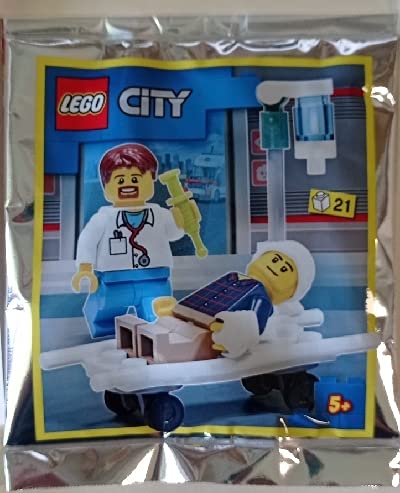 Lego City 952105 Minifiguren Folien Set für Arzt und Patienten (verpackt) von Blue Ocean