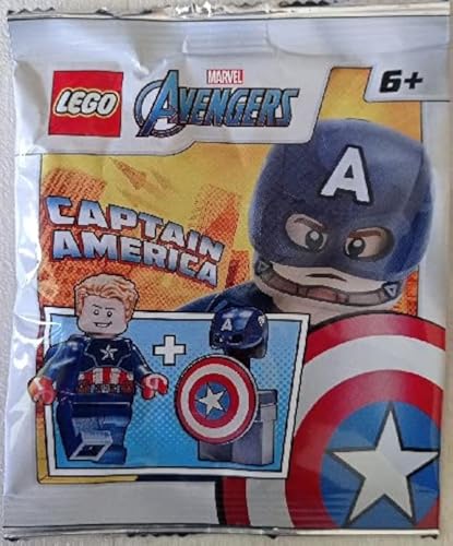 Blue Ocean LEGO Marvel Super Heroes Captain America Minifigur Folie Pack Set 242106 (Beutel) von Blue Ocean