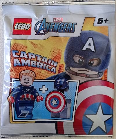 Blue Ocean LEGO Marvel Super Heroes Captain America Minifigur Folie Pack Set 242106 (Beutel) von Blue Ocean