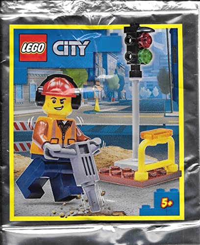 LEGO City Baumeister Minifigur und Ampel Folien Pack Set 952111 (Beutel) von Blue Ocean