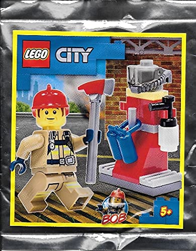 LEGO City Bob's Fire Stand Minifigur Folienpack-Set 952104 (Beutel) von Blue Ocean