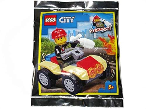LEGO City Clemmons Feuerwehrmann Folienpack-Set 952009 (Beutel) – 27 Teile + Minifigur – ab 72 Jahren – Rettungsmotiv von Blue Ocean