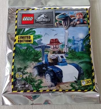Lego Jurassic World Sinjin Prescott mit Buggy Folienpack-Set 122116 (Beutel) von Blue Ocean