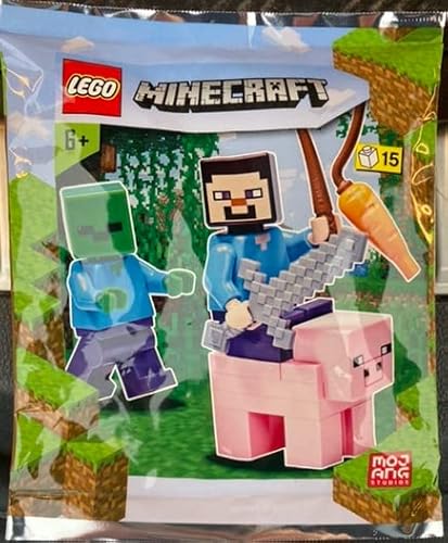 LEGO Minecraft Steve, Zombie und Schwein Folien-Set 662101 (Beutel) von Blue Ocean