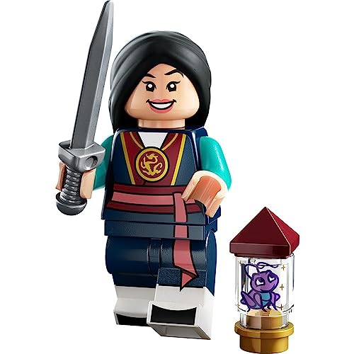 LEGO Minifiguren Disney 100 - Wähle 1 von 18 verschiedenen Figuren 71038 (Mulan mit Cri-Kee auf bedrucktem Stein) von Blue Ocean