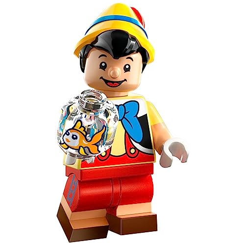 LEGO Minifiguren Disney 100 - Wähle 1 aus 18 verschiedenen Figuren 71038 (Pinocchio mit Fischschale) von Blue Ocean