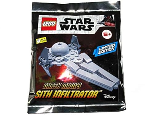 LEGO Star Wars Darth Maul's Sith Infiltrator Folien-Set 912058 (34 Teile, 6-12 Jahre) von Blue Ocean