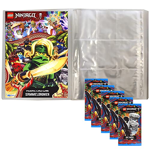 Blue Ocean Ninjago Serie 6 Trading Cards Bundle 1 Leere Sammelmappe + 5 Booster + Collect-it Hüllen Sleeves von Blue Ocean