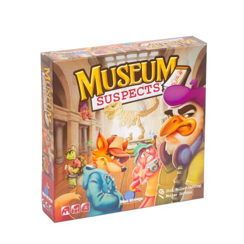 Blue Orange | Museum Suspects | Familienspiel | Ratespiel | 2-4 Spieler | Ab 8+ Jahren | 20 Minuten | Deutsch | Mehrsprachig von Blue Orange