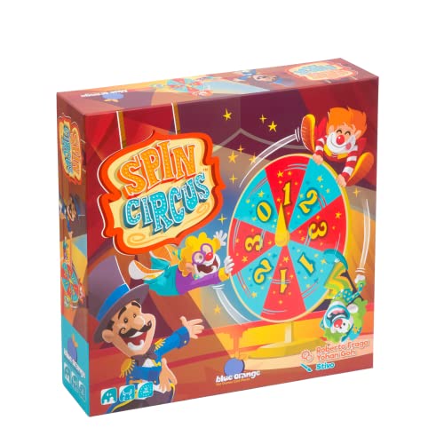 Blue Orange | Spin Circus | Kinderspiel | Geschicklichkeitsspiel | 2-5 Spieler | Ab 4+ Jahren | 10 Minuten | Deutsch | Mehrsprachig von Blue Orange