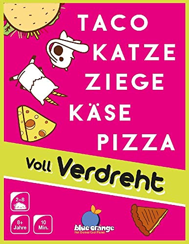 Blue Orange, Taco Katze Ziege Käse Pizza: Voll Verdreht, Partyspiel, Kartenspiel, 2-8 Spieler, Ab 8+ Jahren, 10 Minuten, Deutsch Blue Orange, Taco Katze Ziege Käse Pizza: Voll Verdreht, Partyspiel, Kartenspiel, 2-8 Spieler, Ab 8+ Jahren, 10 Minuten, Deutsch von Blue Orange