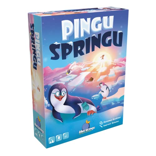 Blue Orange | Pingu Springu | Kinderspiel | Geschicklichkeitsspiel | 1-4 Spieler | Ab 5+ Jahren | 10 Minuten | Deutsch von Blue Orange