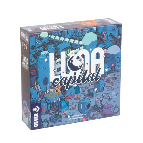 Devir Luna Capital – Gesellschaftsspiel zum Thema Weltraum – Strategiespiel – Multiplayer Brettspiel – Gesellschaftsspiel zwischen Freunden oder Familie Eltern Kinder – Spiel 8 Jahre und älter Devir Luna Capital – Gesellschaftsspiel zum Thema Weltraum – Strategiespiel – Multiplayer Brettspiel – Gesellschaftsspiel zwischen Freunden oder Familie Eltern Kinder – Spiel 8 Jahre und älter von Blue Orange