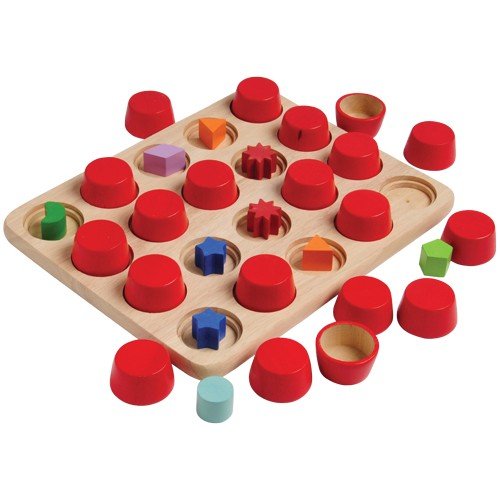 Wooden 3D Shape Matching Memory Game Wooden 3D Shape Matching Memory Game von Blue Ribbon