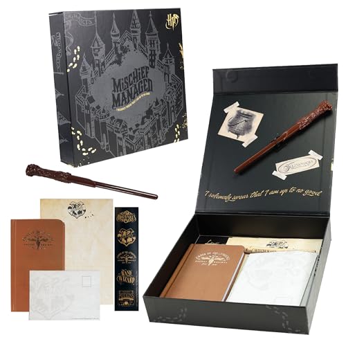 Harry Potter Marauders Map Stationery Set, Notebook Wand Pen Stickers and Stationery Writing Supplies, Novelty Merchandise and Gift Harry Potter Marauders Map Stationery Set, Notebook Wand Pen Stickers and Stationery Writing Supplies, Novelty Merchandise and Gift von Blue Sky Studios