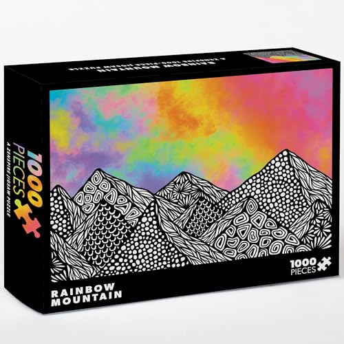 B Blue Star Press Rainbow Mountain: A Zenspire 1000-Piece Puzzle for Adults von B Blue Star Press