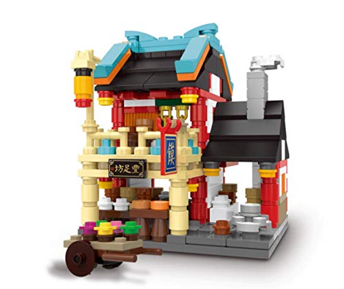 BlueBrixx 01119 Marke Xingbao – Kleiner Brötchenladen aus Klemmbausteinen mit 384 Bauelementen. Kompatibel mit Lego. Lieferung in Originalverpackung. von BlueBrixx