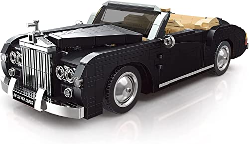 BlueBrixx 10006 Marke Mould King - Oldtimer-Cabrio aus Klemmbausteinen mit 1096 Bauelementen. Kompatibel mit Lego. Lieferung in Originalverpackung. von BlueBrixx