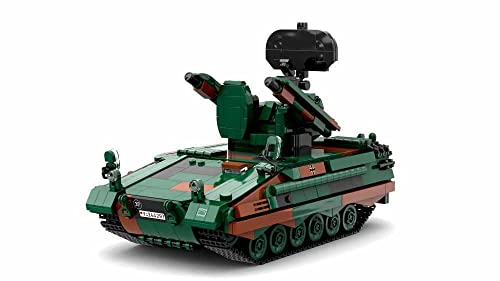 BlueBrixx 104518 Marke Xingbao – FlaRakPz Roland II, Bundeswehr aus Klemmbausteinen mit 1146 Bauelementen. Kompatibel mit Lego. Lieferung in Originalverpackung. von BlueBrixx