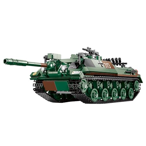 BlueBrixx Pro 104519 – Kanonenjagdpanzer 4-5 (KanJgPZ), Bundeswehr aus Klemmbausteinen mit 763 Bauelementen. Kompatibel mit Anderen Klemmbausteinen. Lieferung in Originalverpackung. von BlueBrixx