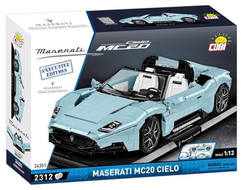 BlueBrixx 107348 – Marke: Cobi - Maserati MC20 Cielo - Executive Edition aus Klemmbausteinen mit 2312 Bauelementen von BlueBrixx
