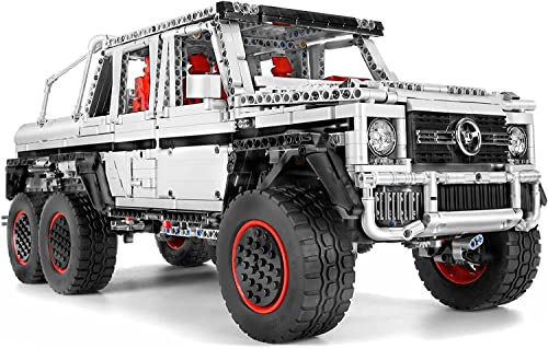 BlueBrixx 13061 Marke Mould King – Geländewagen in weiß aus Klemmbausteinen mit 3686 Bauelementen. Kompatibel mit Lego. Lieferung in Originalverpackung. von BlueBrixx